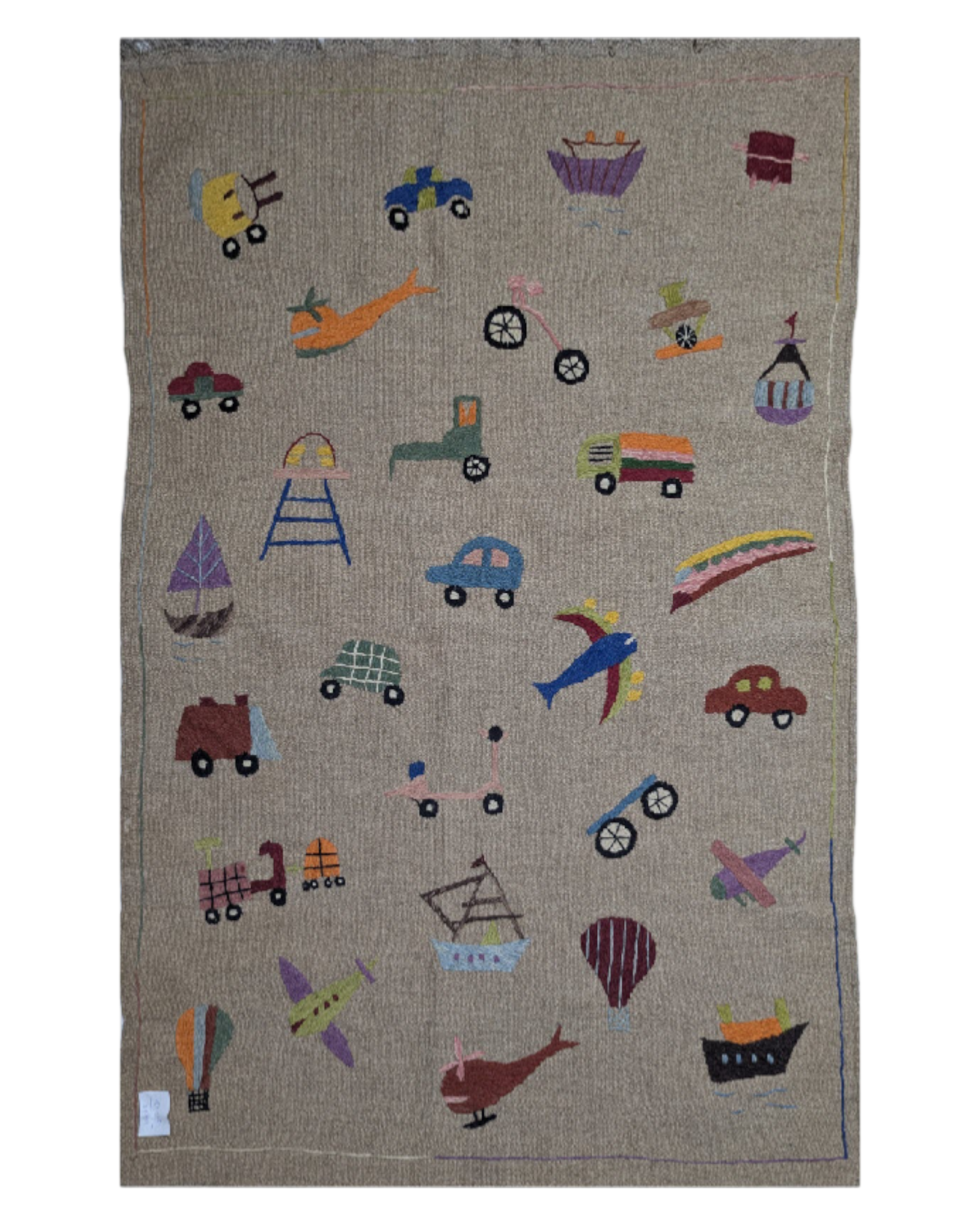 Suzani Hand Embroidered Kilim - Size: 180 x 120 cm