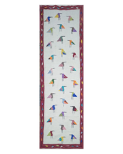 Suzani Handbestickter Kelim - Größe: 80 x 240 cm