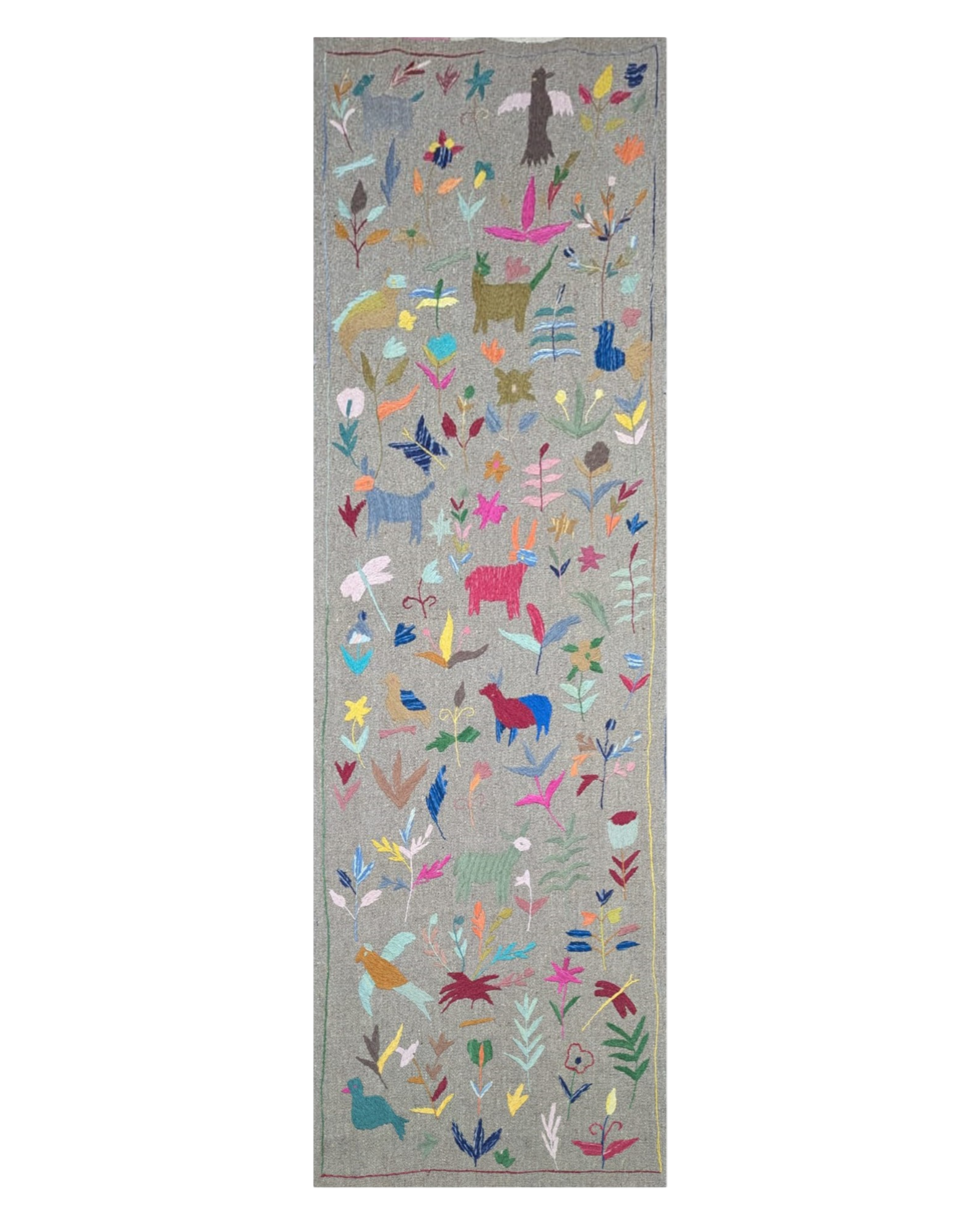 Suzani Hand Embroidered Kilim - Size: 80 x 240 cm