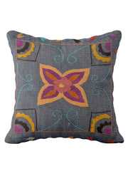 Suzani Hand Embroidered Cushion Cover - 45 x 45 cm