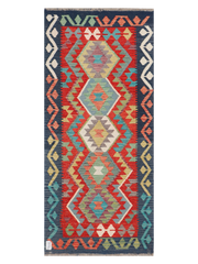Maimana Afghanistan Kilim Runner Rug - 177 x 78 cm