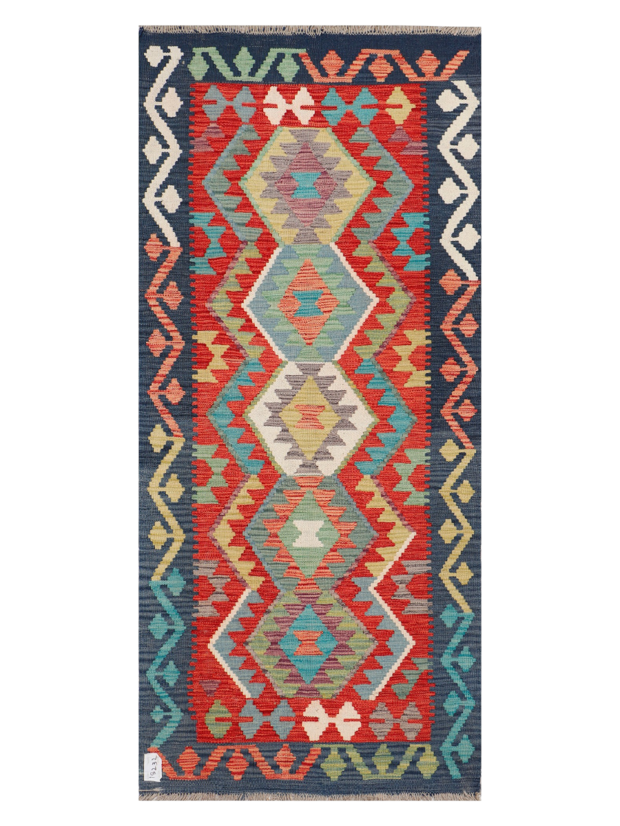 Maimana Afghanistan Kilim Runner Rug - 177 x 78 cm