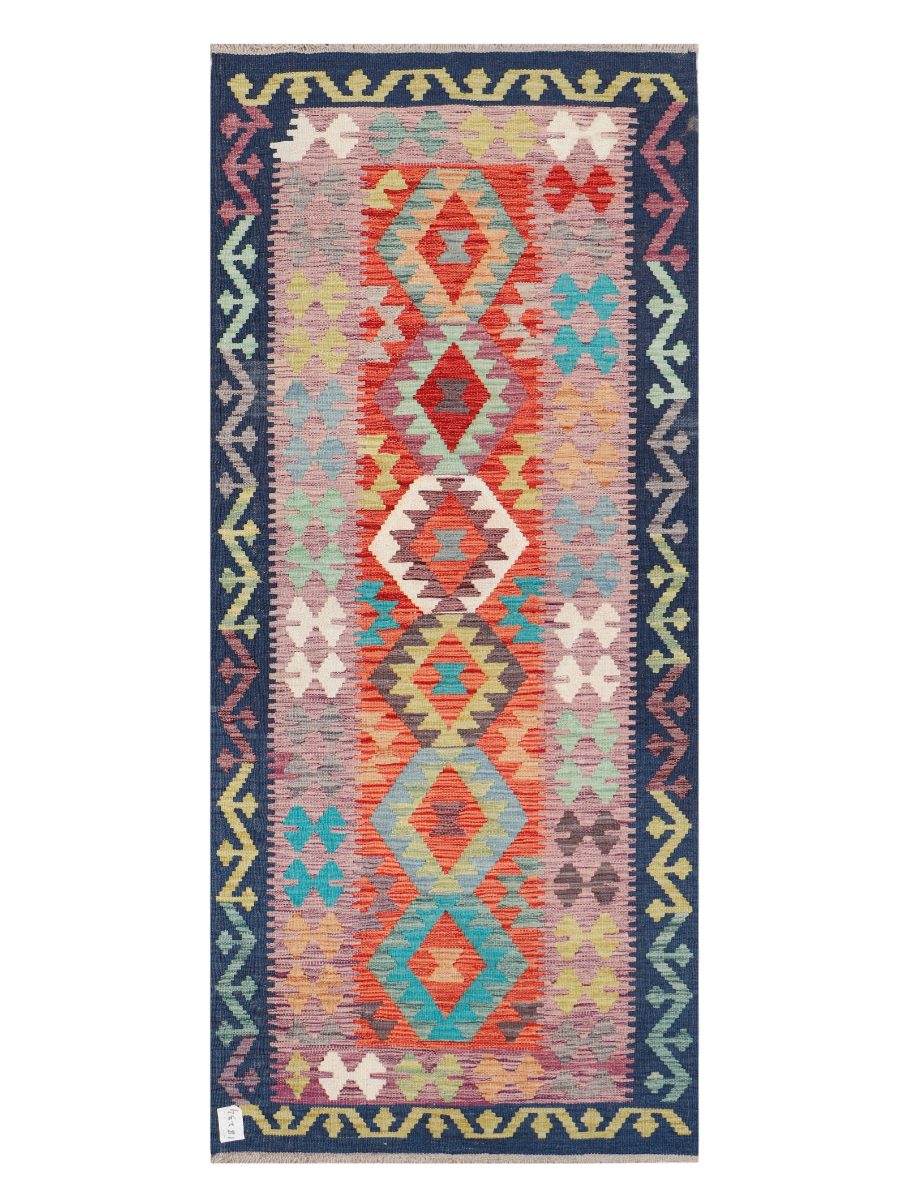 Maimana Afghanistan Kilim Runner Rug - 195 x 85 cm