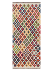 Maimana Afghanistan Kilim Runner Rug - 201 x 85 cm