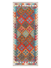 Maimana Afghanistan Kilim Runner Rug - 201 x 80 cm