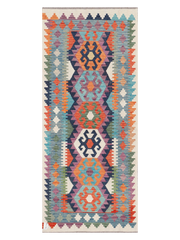 Maimana Afghanistan Kilim Runner Rug - 198 x 84 cm