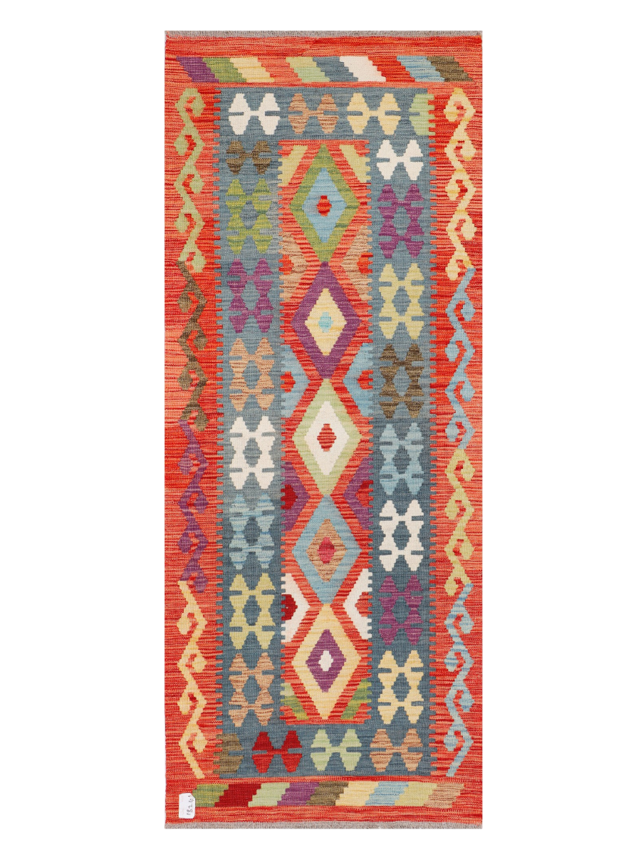 Maimana Afghanistan Kilim Runner Rug - 196 x 78 cm