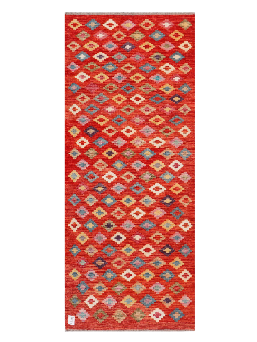 Maimana Afghanistan Kilim Runner Rug - 199 x 81 cm