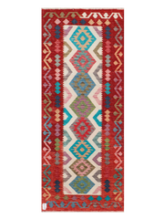 Maimana Afghanistan Kilim Runner Rug - 198 x 80 cm