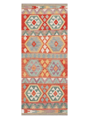 Maimana Afghanistan Kilim Runner Rug - 203 x 84 cm