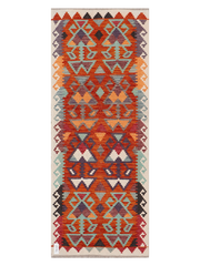 Maimana Afghanistan Kilim Runner Rug - 202 x 79 cm