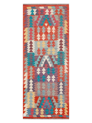 Maimana Afghanistan Kilim Runner Rug - 202 x 81 cm