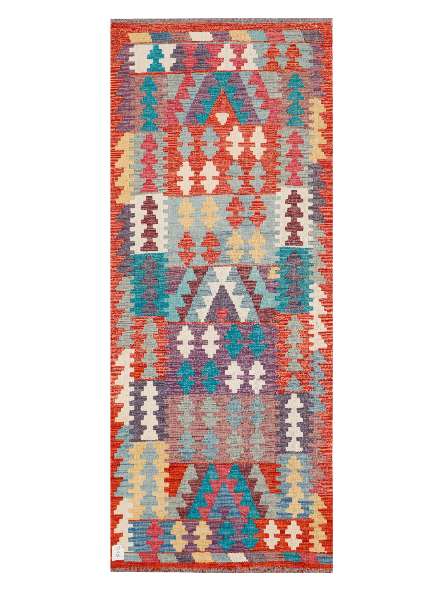 Maimana Afghanistan Kilim Runner Rug - 202 x 81 cm