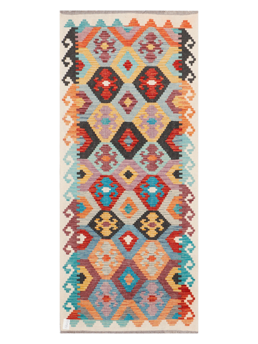 Maimana Afghanistan Kilim Runner Rug - 196 x 84 cm