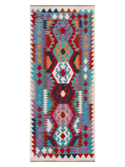 Maimana Afghanistan Kilim Runner Rug - 197 x 82 cm