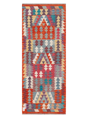 Maimana Afghanistan Kilim Runner Rug - 201 x 80 cm