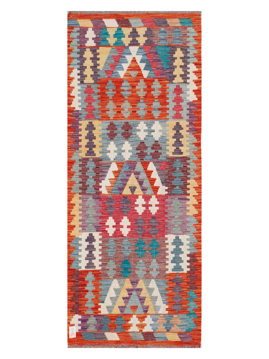 Maimana Afghanistan Kilim Runner Rug - 201 x 80 cm