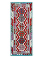 Maimana Afghanistan Kilim Runner Rug - 196 x 80 cm