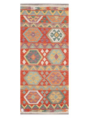 Maimana Afghanistan Kilim Runner Rug - 196 x 85 cm