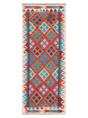 Maimana Afghanistan Kilim Runner Rug - 196 x 78 cm