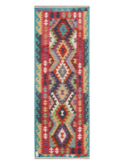 Maimana Afghanistan Kilim Runner Rug - 200 x 72 cm