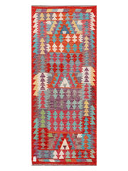 Maimana Afghanistan Kilim Runner Rug - 202 x 82 cm