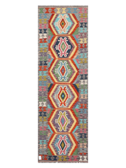 Maimana Afghanistan Kilim Runner Rug - 245 x 78 cm