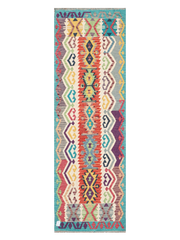 Maimana Afghanistan Kilim Runner Rug - 251 x 80 cm