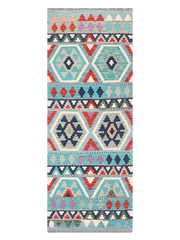 Maimana Afghanistan Kilim Runner Rug - 205 x 78 cm