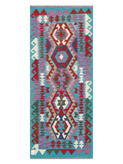 Maimana Afghanistan Kilim Runner Rug - 197 x 81 cm