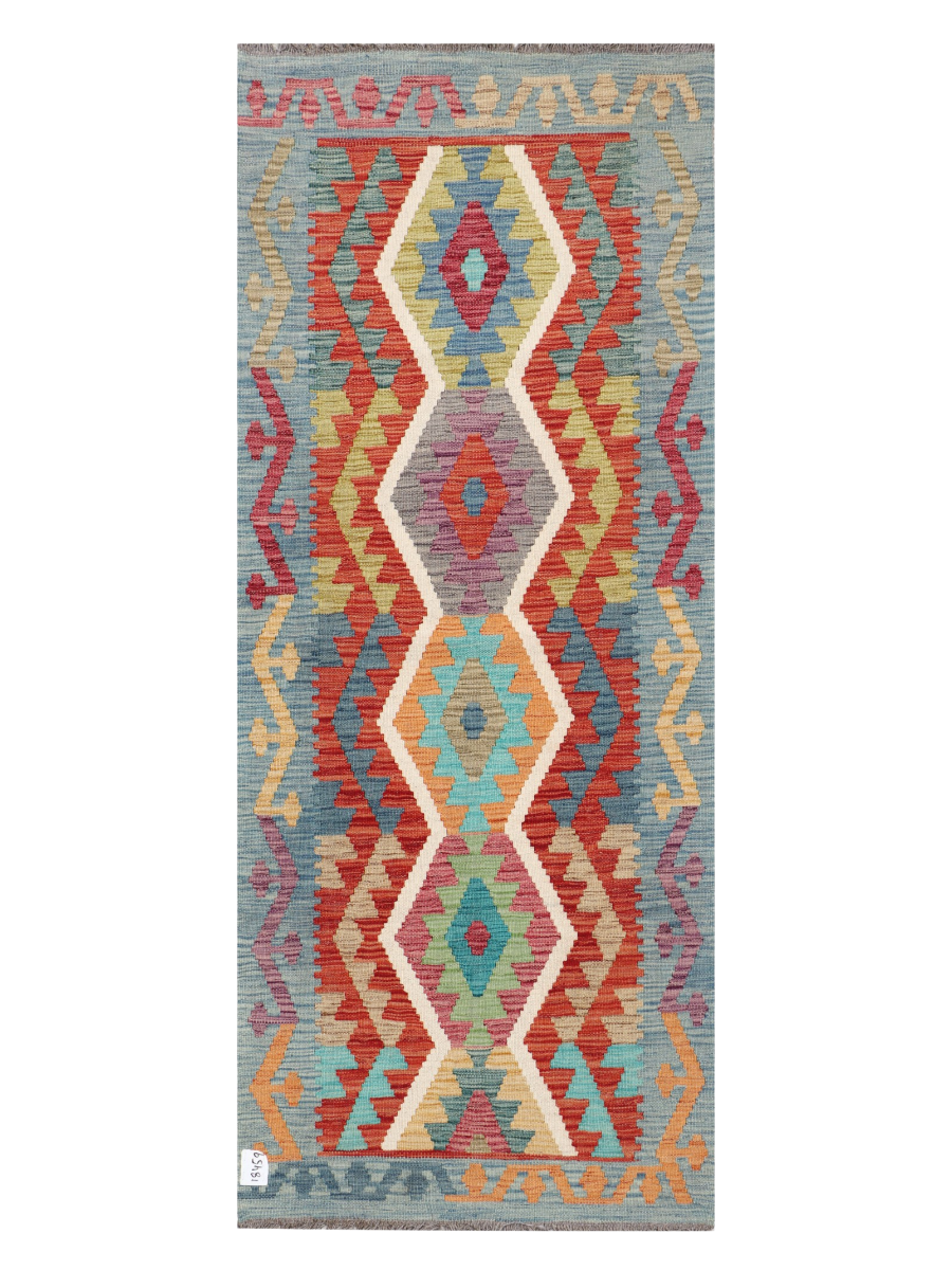 Maimana Afghanistan Kilim Runner Rug - 174 x 70 cm