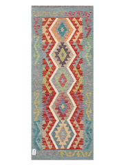 Maimana Afghanistan Kilim Runner Rug - 164 x 66 cm