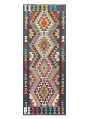 Maimana Afghanistan Kilim Runner Rug - 167 x 64 cm