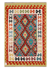Maimana Afghanistan Kilim Accent Rug - 144 x 95 cm