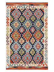 Maimana Afghanistan Kilim Accent Rug - 156 x 97 cm