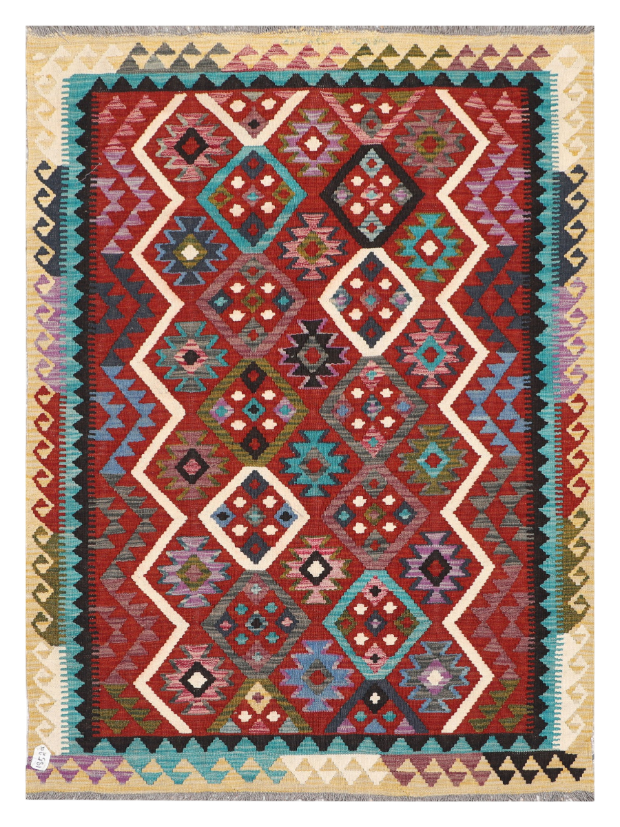 Maimana Afghanistan Kilim Accent Rug - 187 x 137 cm