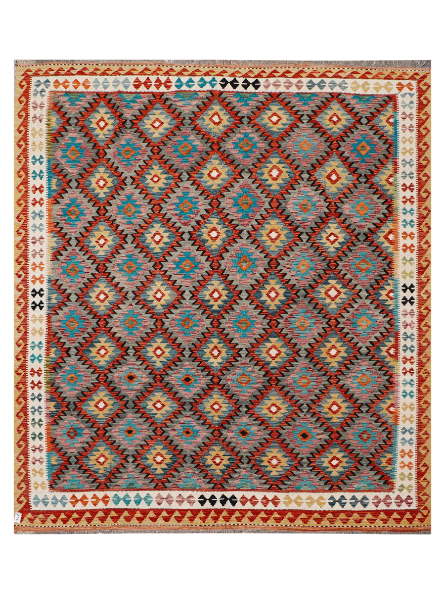 Maimana Afghanistan Kilim Area Rug - 292 x 257 cm