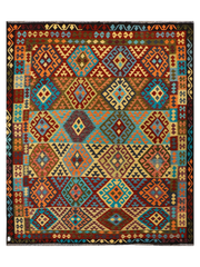 Maimana Afghanistan Kilim Area Rug - 304 x 254 cm
