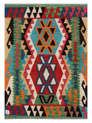 Maimana Afghanistan Kilim Accent Rug - 121 x 87 cm