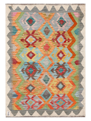 Maimana Afghanistan Kilim Accent Rug - 144 x 101 cm