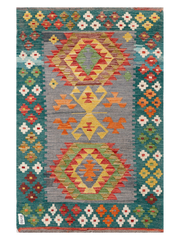 Maimana Afghanistan Kilim Accent Rug - 150 x 98 cm