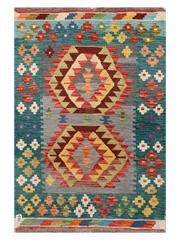 Maimana Afghanistan Kilim Accent Rug - 150 x 101 cm
