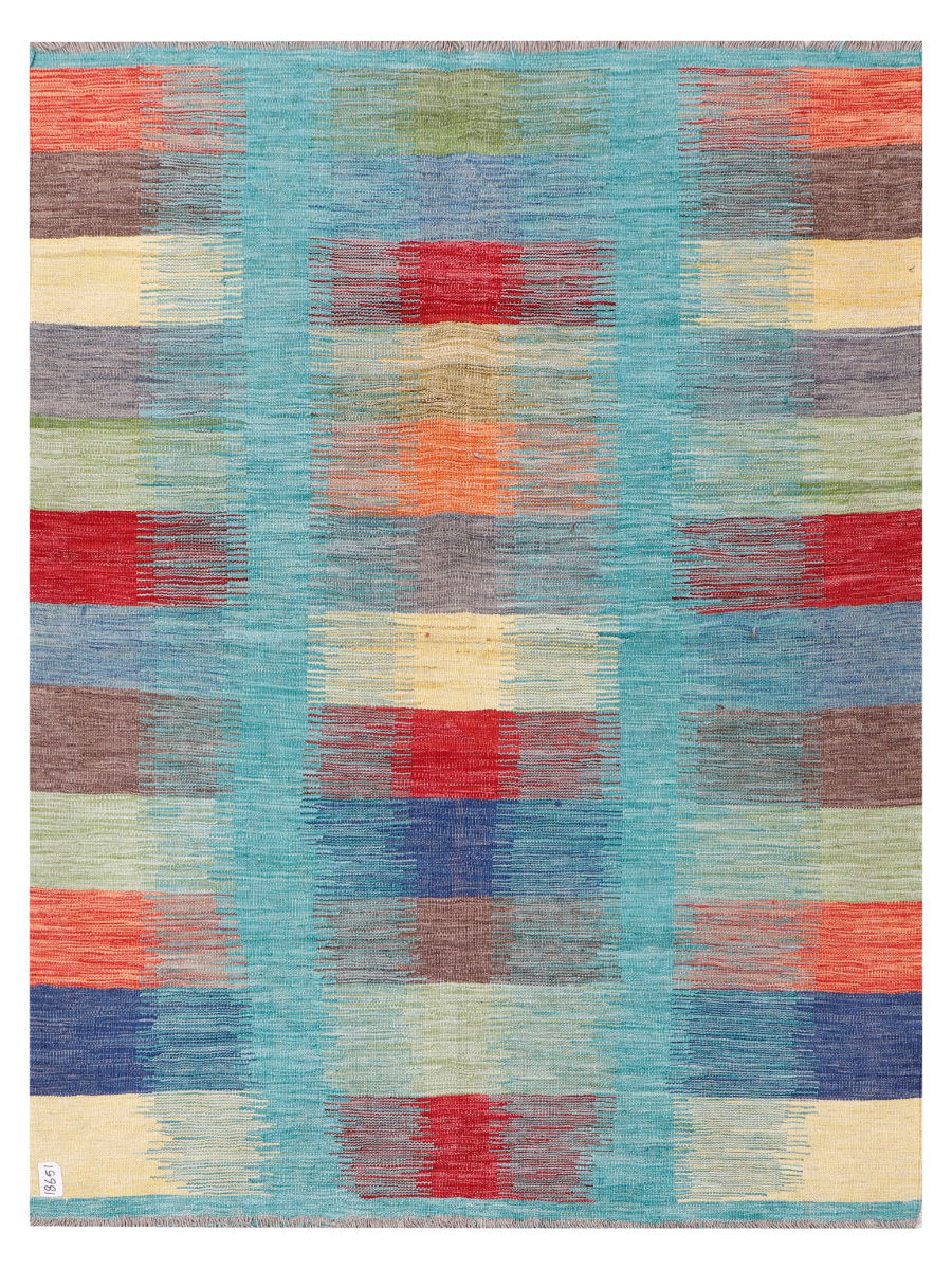 Maimana Afghanistan Kilim Accent Rug - 198 x 149 cm
