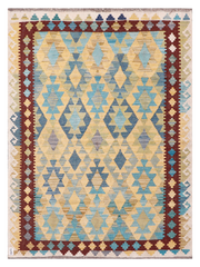 Maimana Afghanistan Kilim Accent Rug - 195 x 144 cm