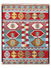 Maimana Afghanistan Kilim Accent Rug - 191 x 150 cm