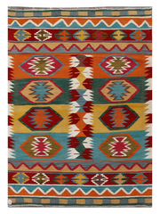 Maimana Afghanistan Kilim Area Rug - 233 x 168 cm
