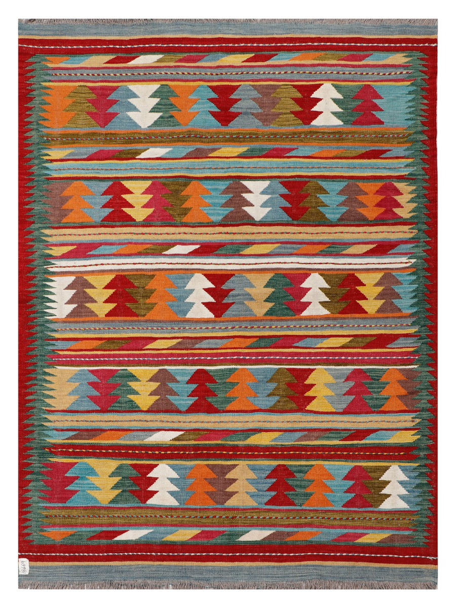 Maimana Afghanistan Kilim Accent Rug - 231 x 170 cm