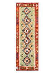Maimana Afghanistan Kilim Runner Rug - 211 x 71 cm