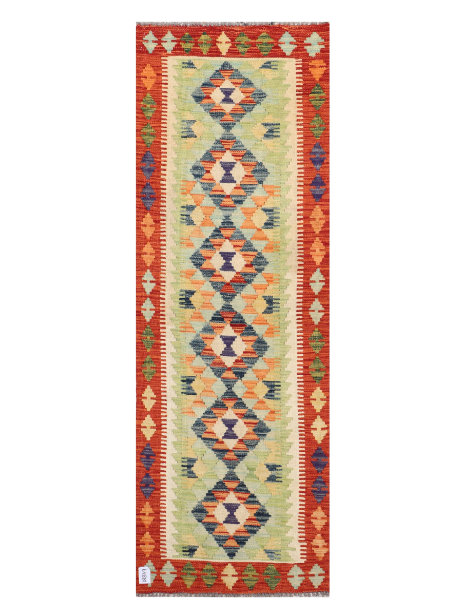 Maimana Afghanistan Kilim Runner Rug - 211 x 71 cm