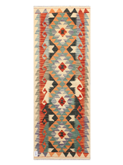 Maimana Afghanistan Kilim Runner Rug - 197 x 73 cm